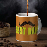 Orange Cushion and Mug with Best Dada Print